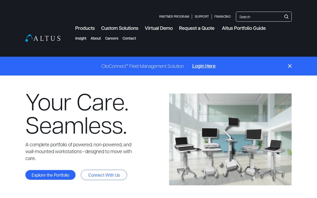 Altus Inc website preview