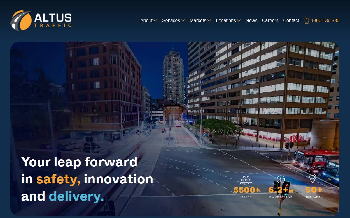 Altus Traffic website preview