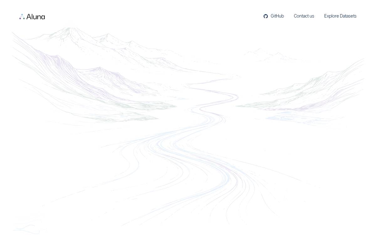 Aluna website preview