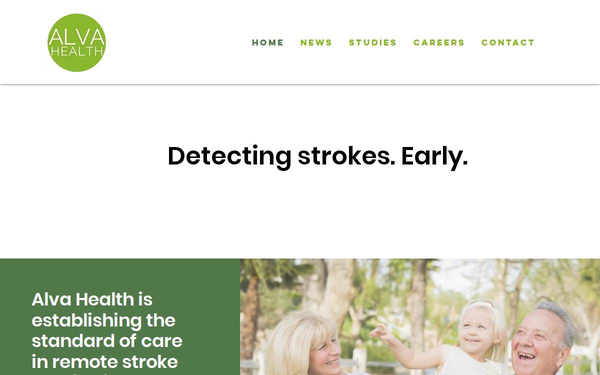 Alva Health website preview