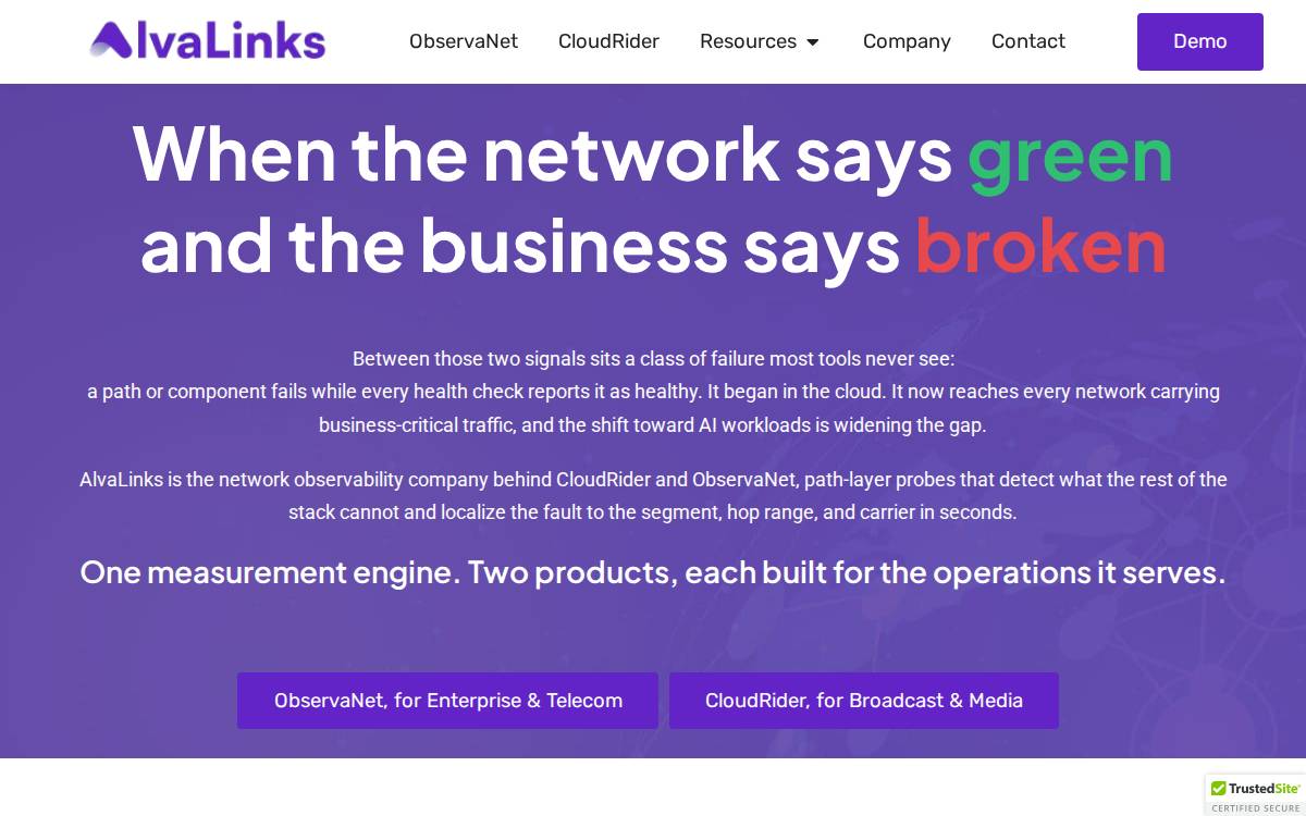 Alvalinks website preview