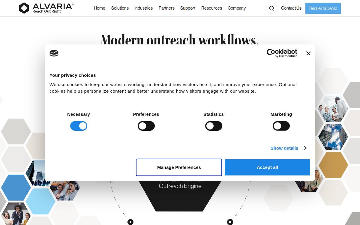 Alvaria website preview