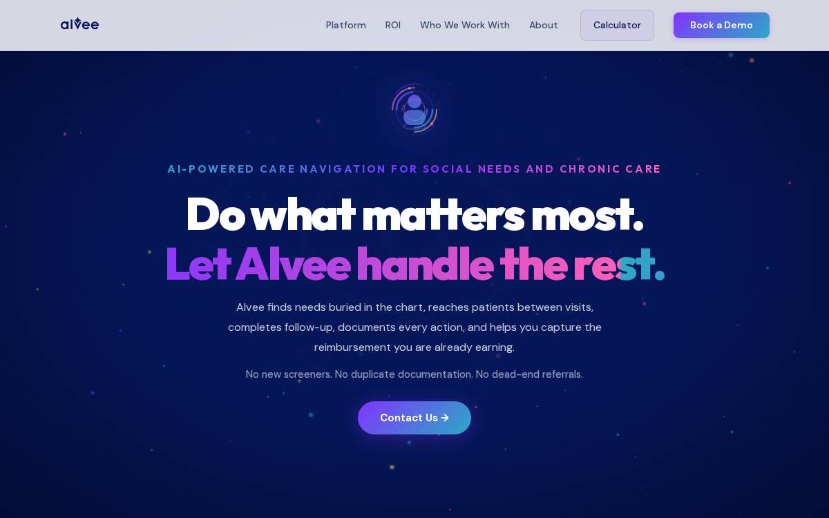 Alvee Health website preview