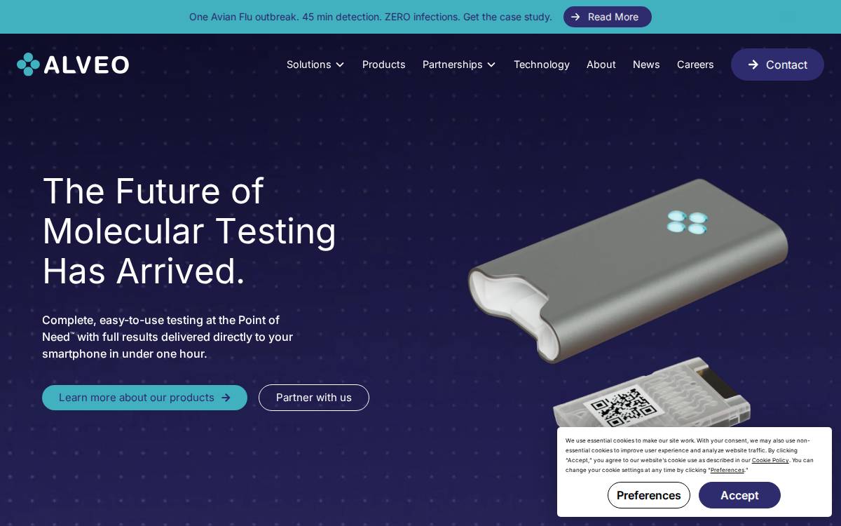 Alveo website preview