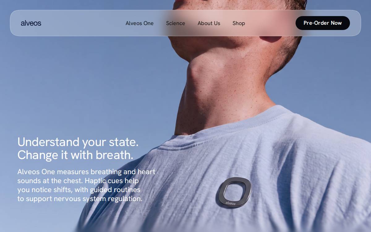 Alveos website preview