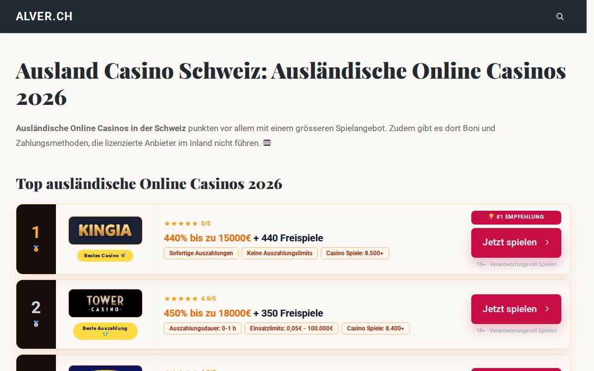 Alver website preview