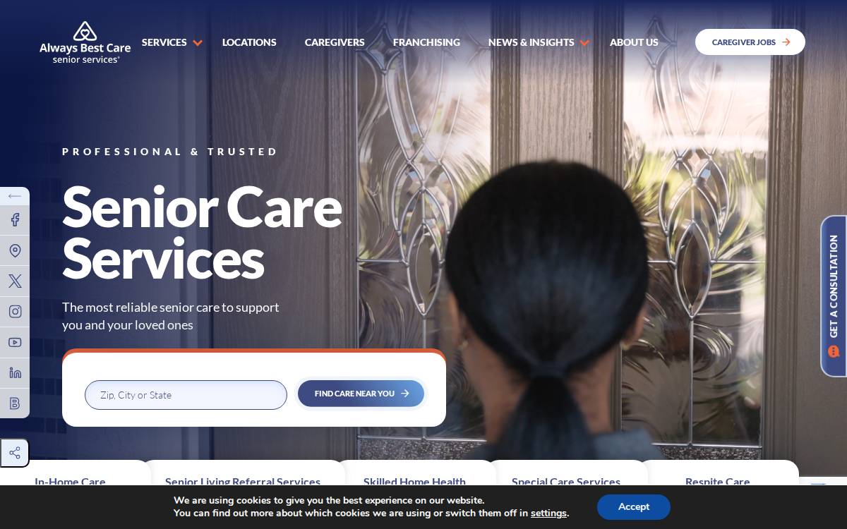 Alwaysbestcare website preview