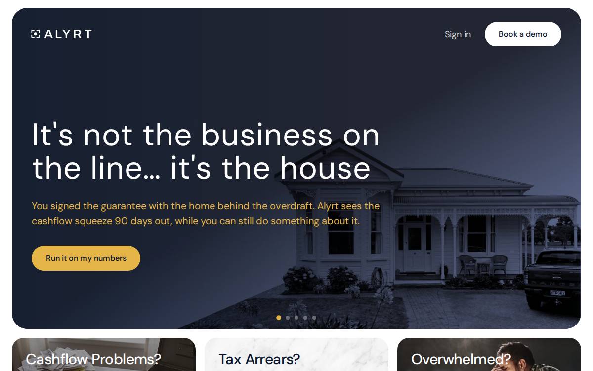 Alyrt website preview