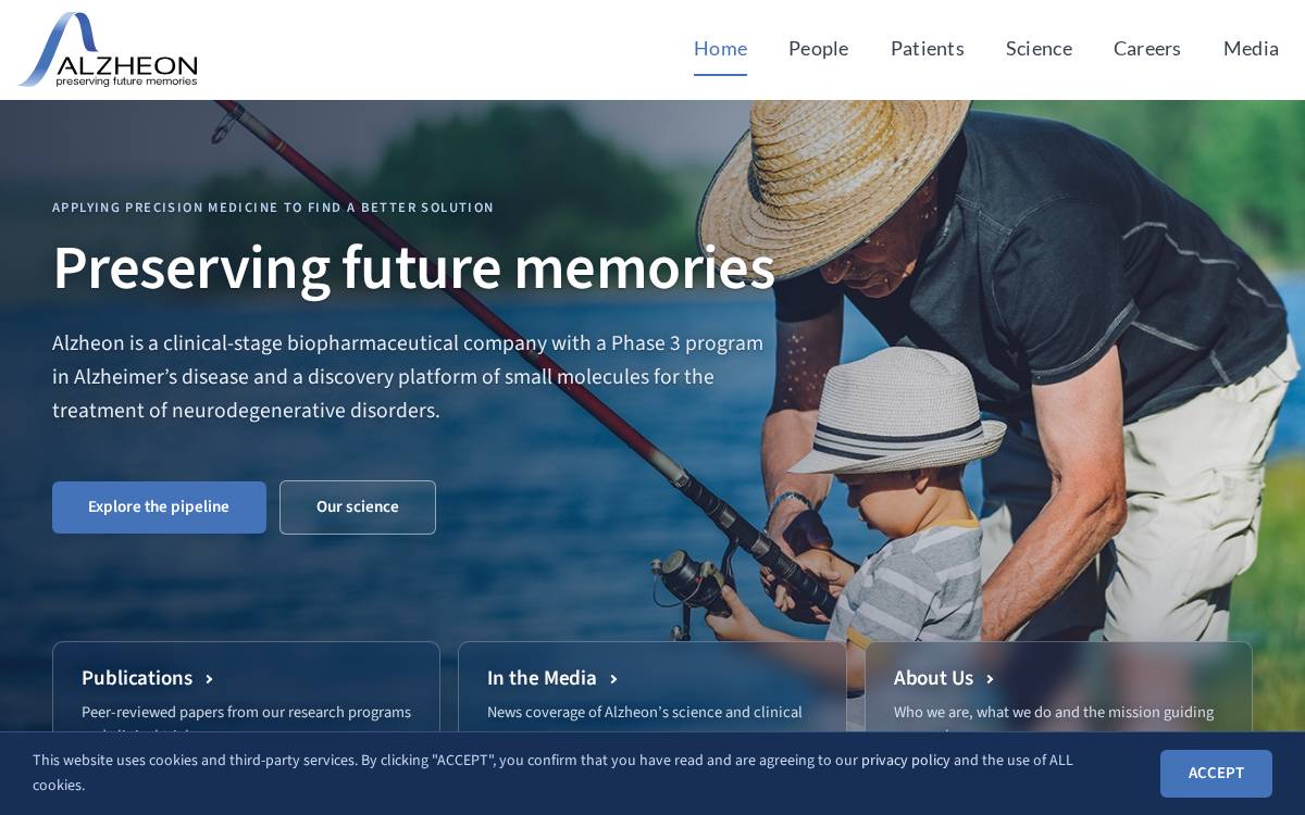 Alzheon website preview