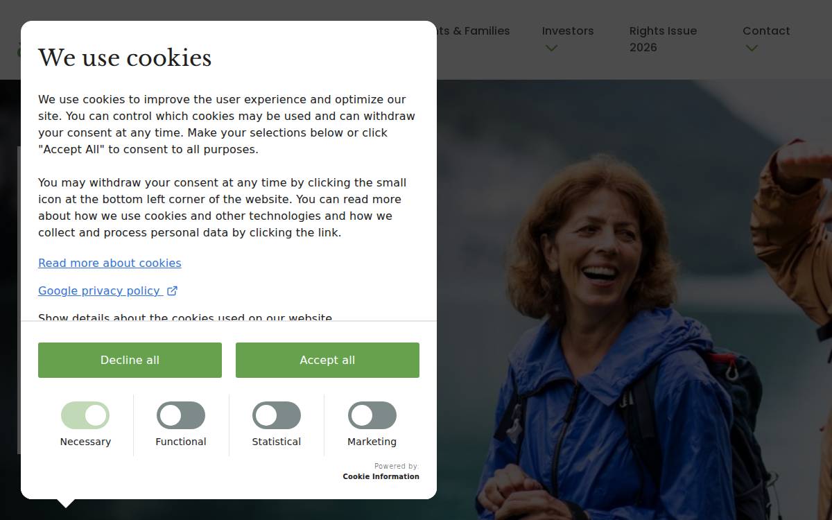 Alzinova website preview