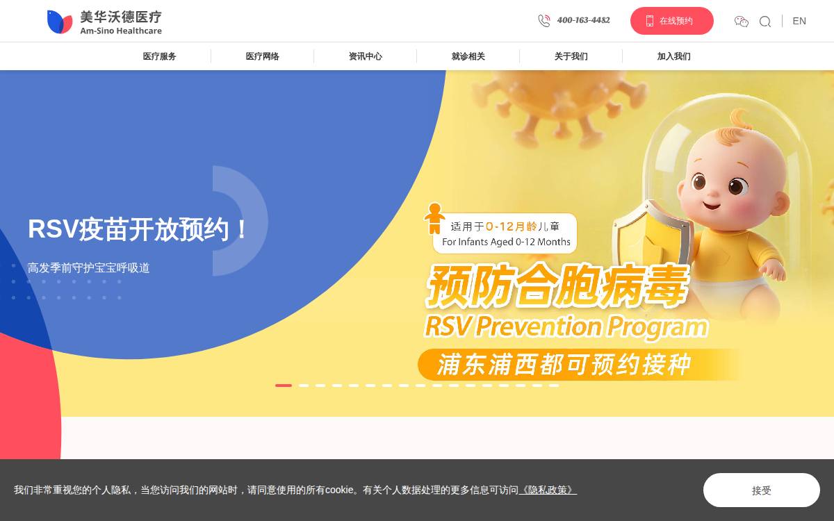 Am Sino website preview
