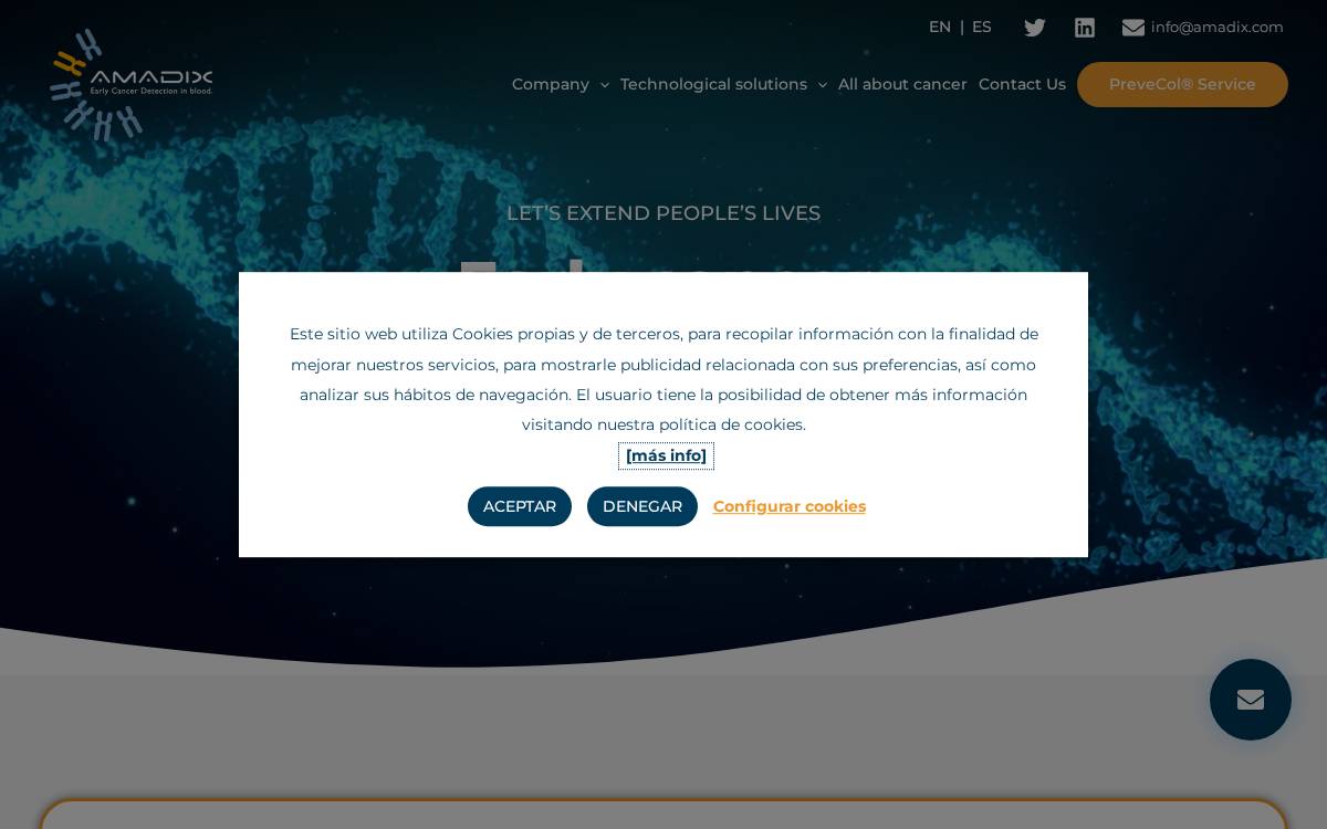 Amadix website preview