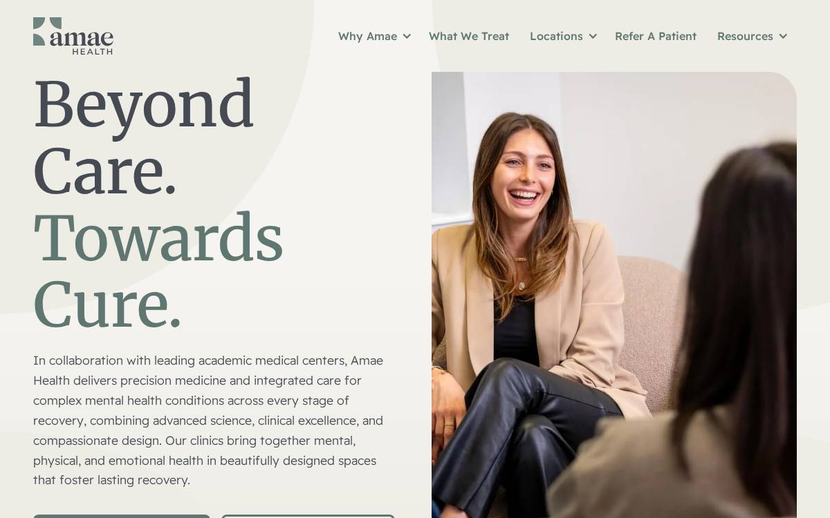 Amae Health website preview