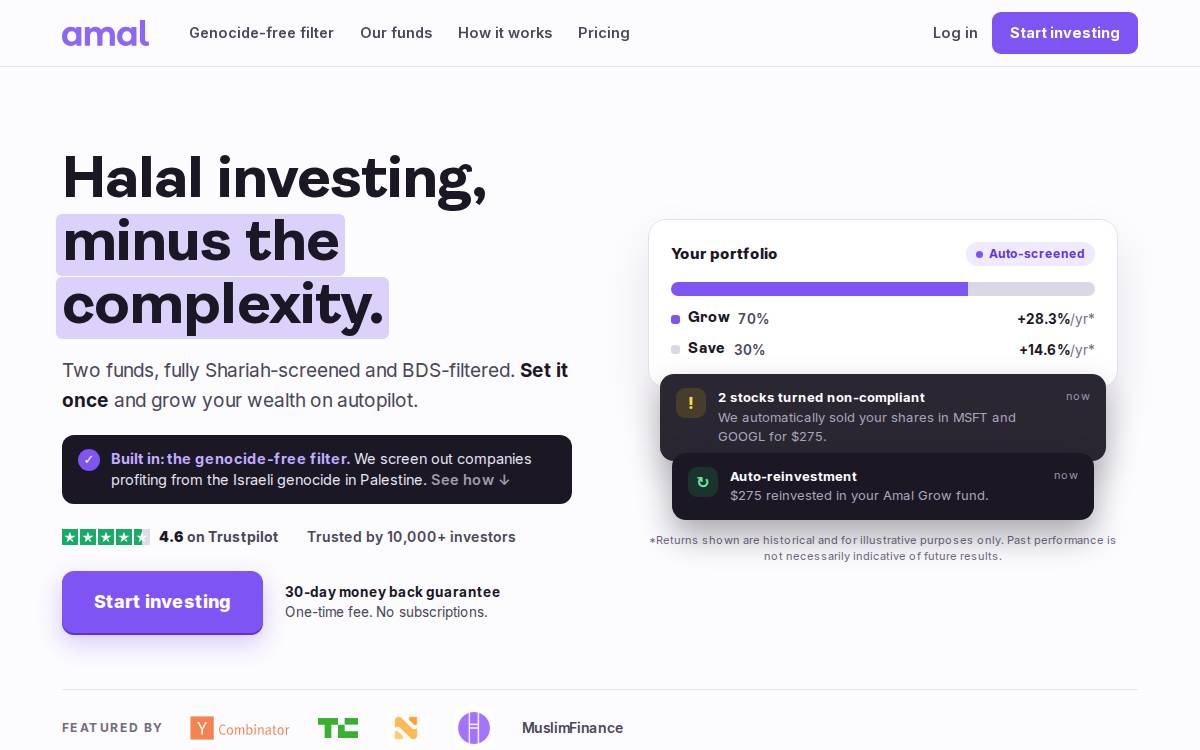Amal Invest website preview