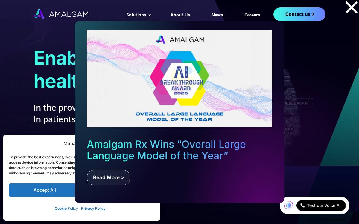 Amalgam website preview