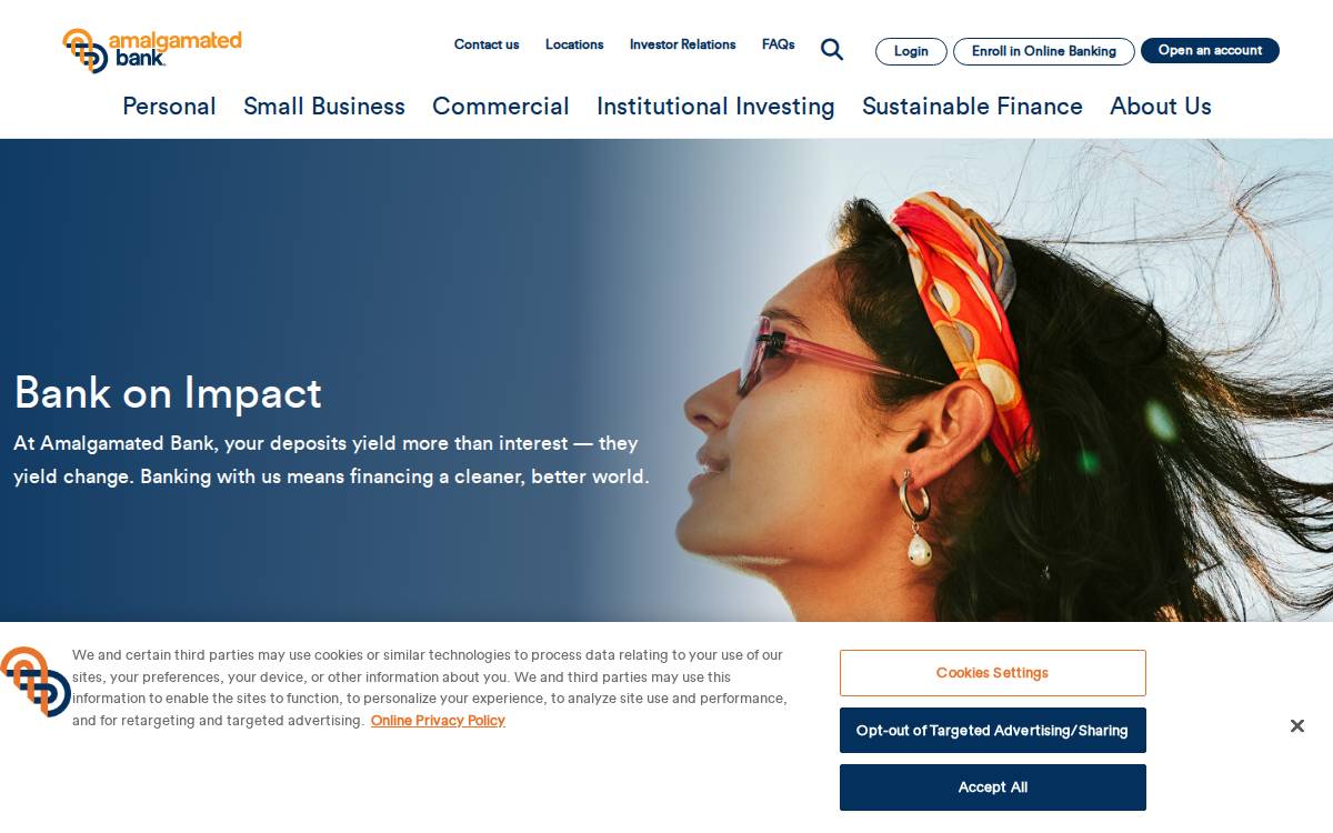 Amalgamatedbank website preview