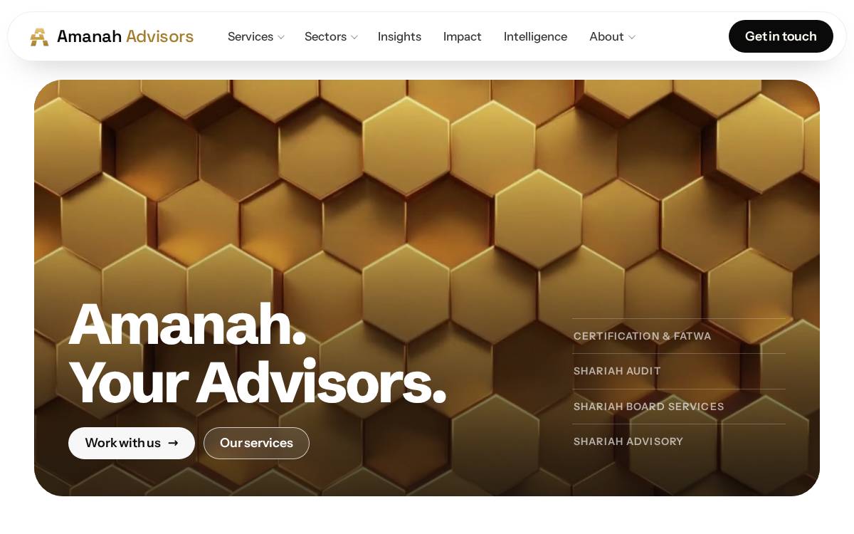 Amanahadvisors website preview