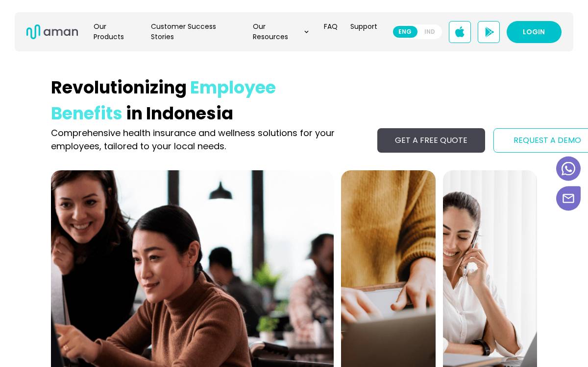 Amanco website preview