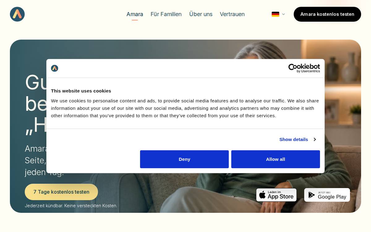 Amara website preview