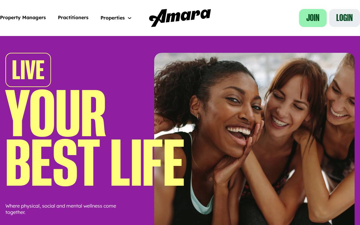 Amara website preview