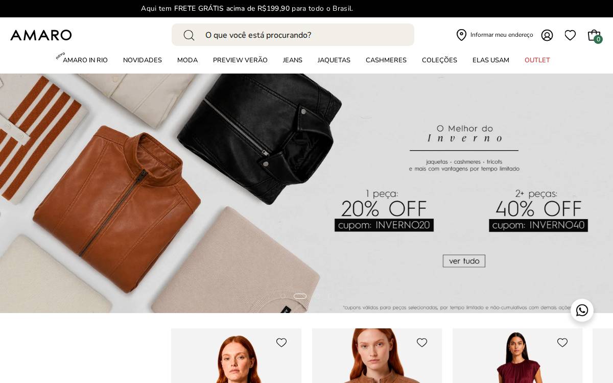 Amaro website preview