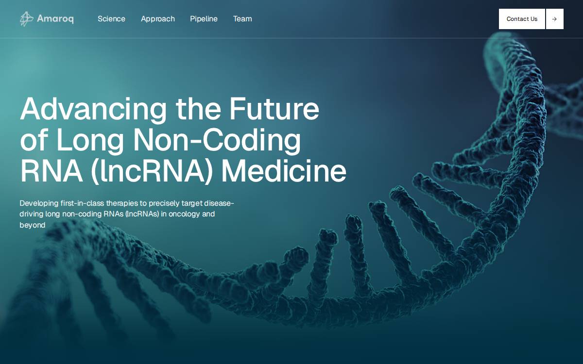 Amaroq Therapeutics website preview