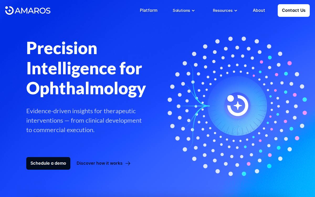 Amaros website preview