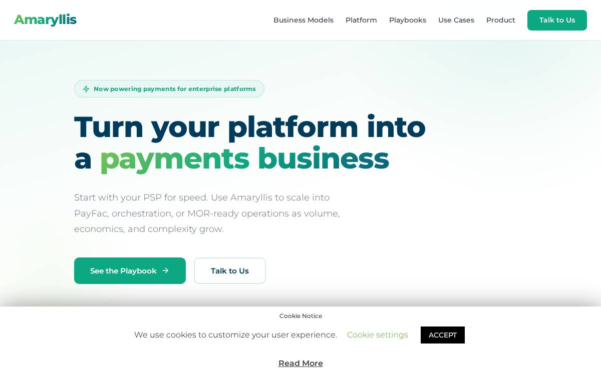 Amaryllis website preview