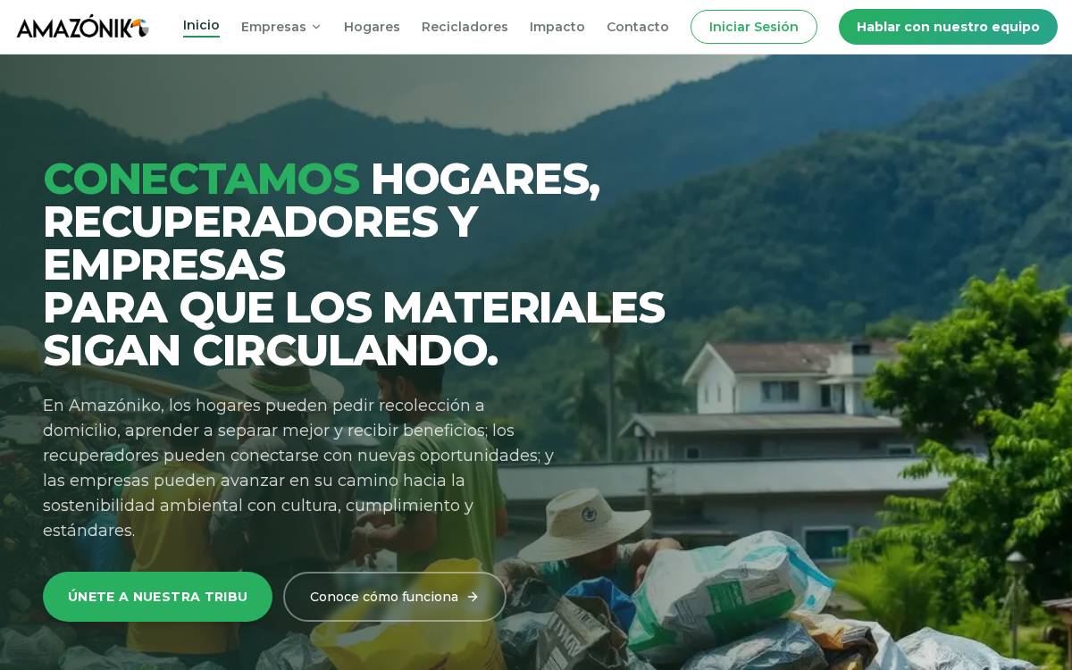 Amazóniko website preview