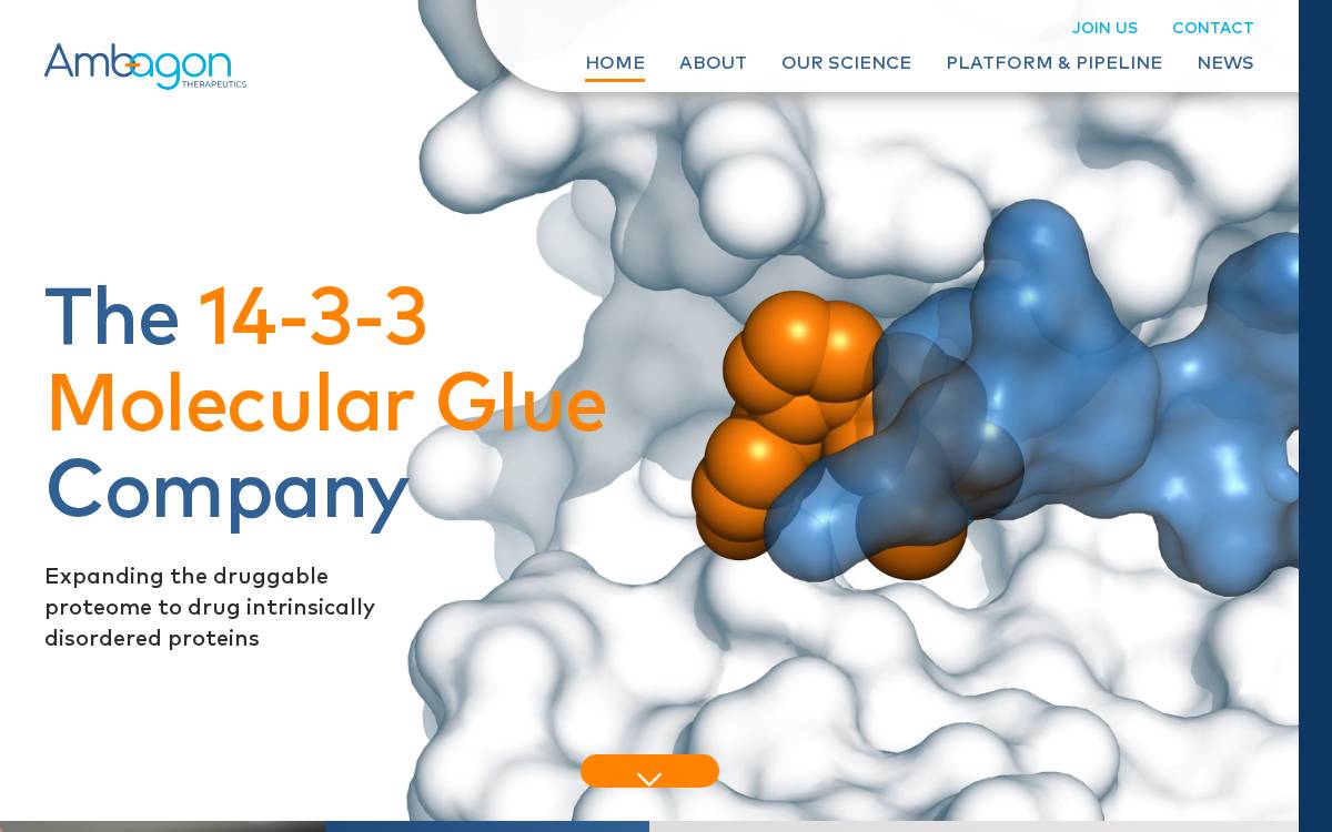 Ambagon Therapeutics website preview