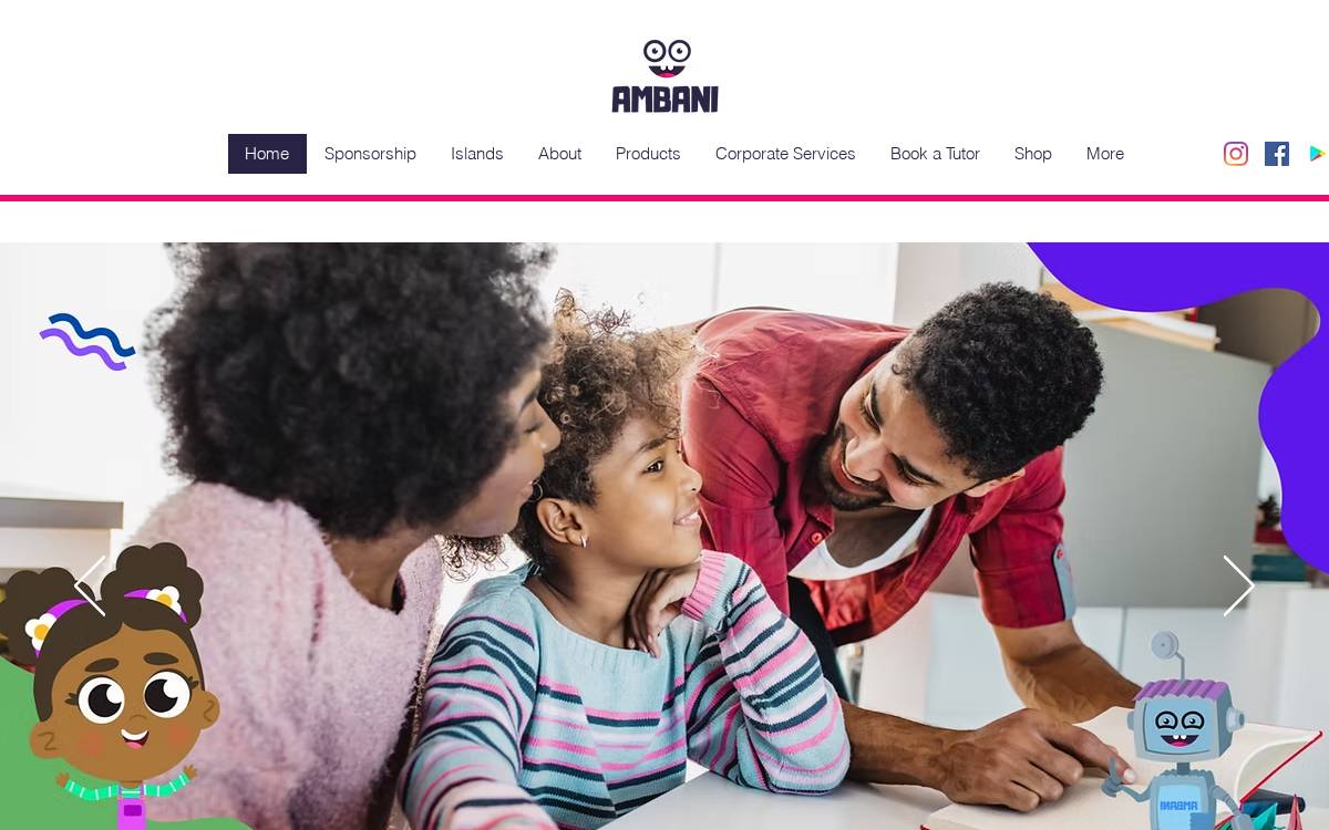 Ambani Africa website preview
