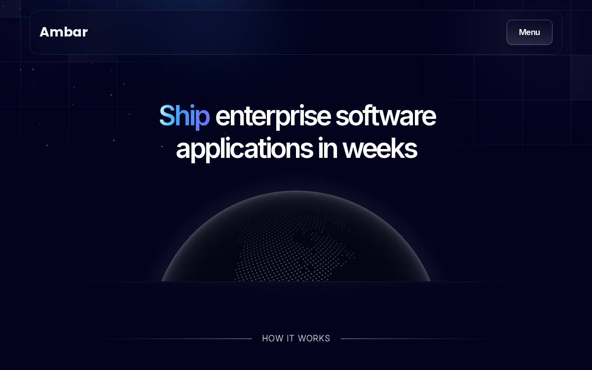 Ambar website preview