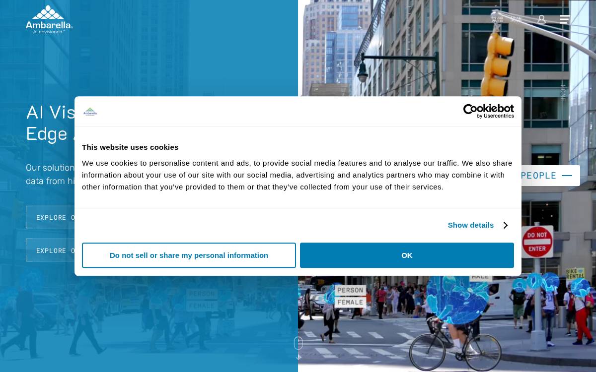 Ambarella website preview