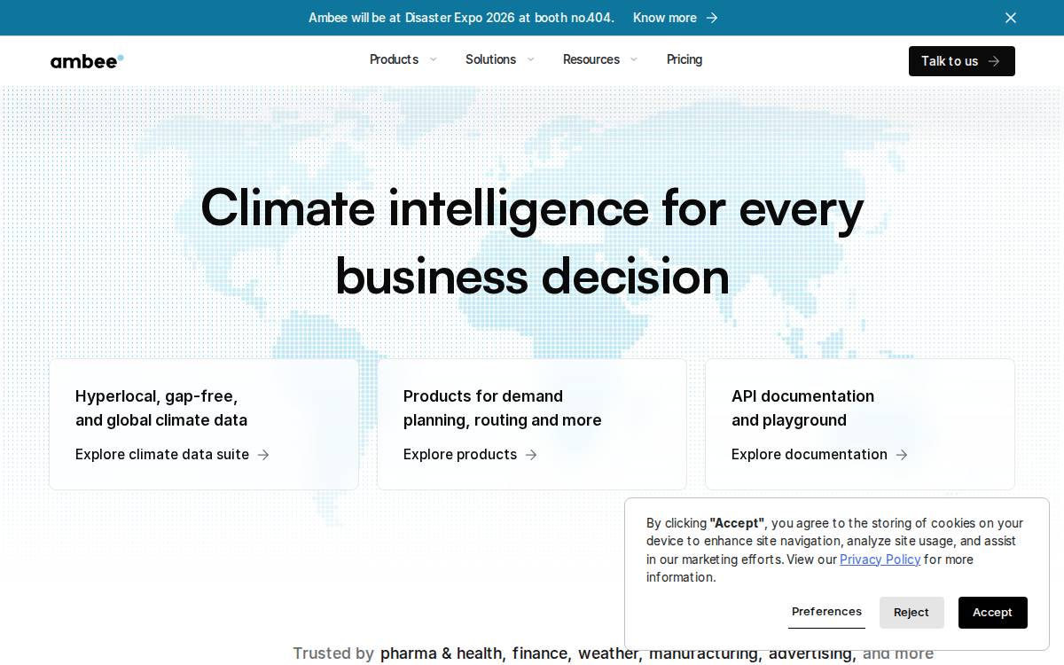 Ambee website preview