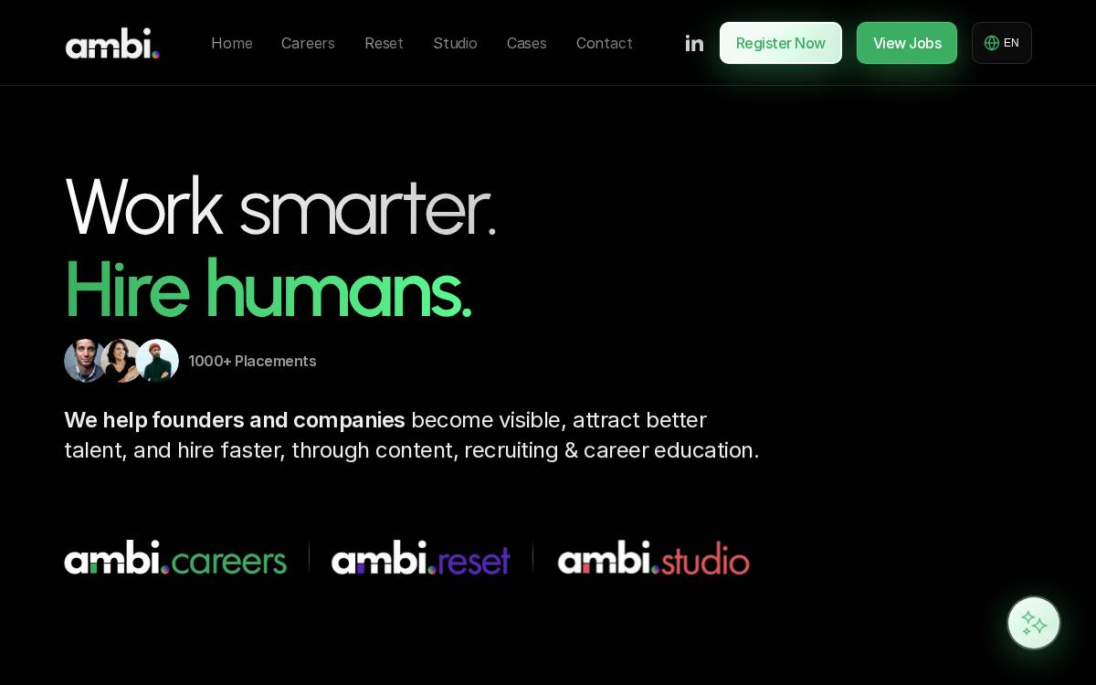 Ambi website preview