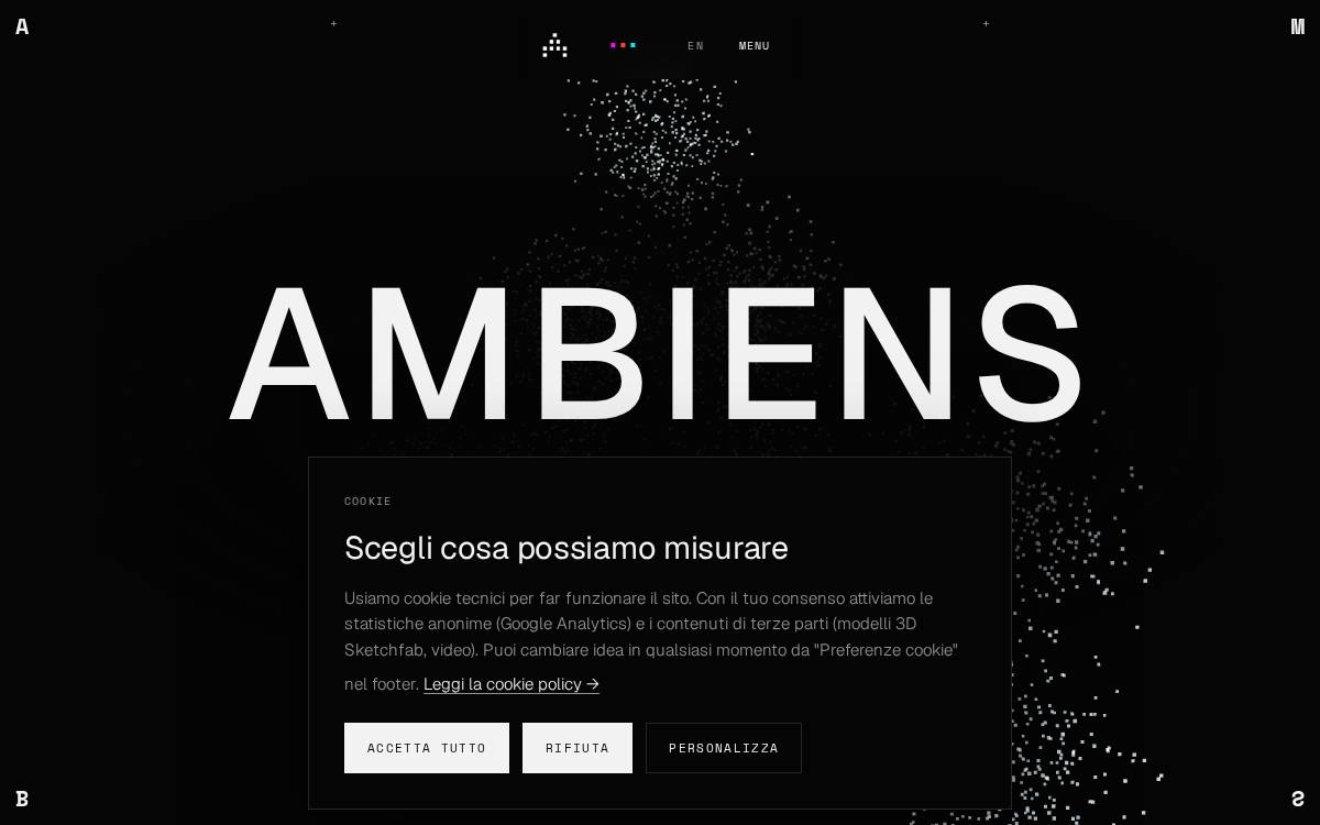 Ambiensvr website preview