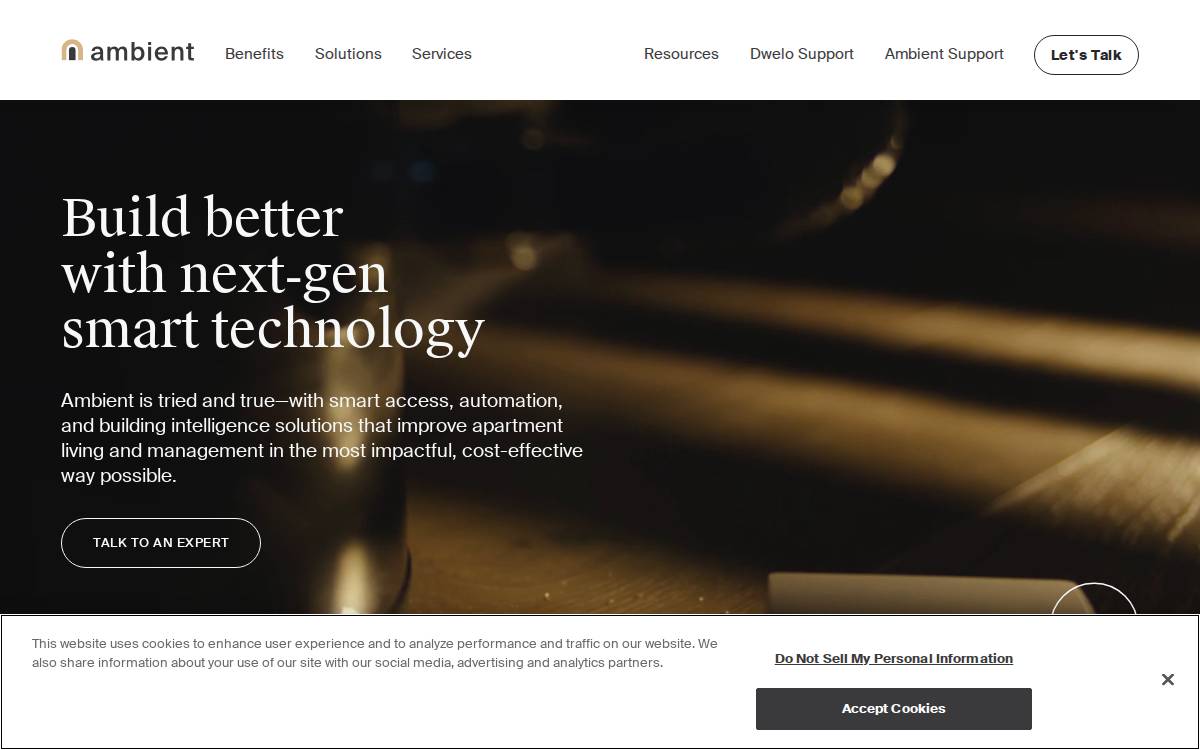 Ambientproptech website preview