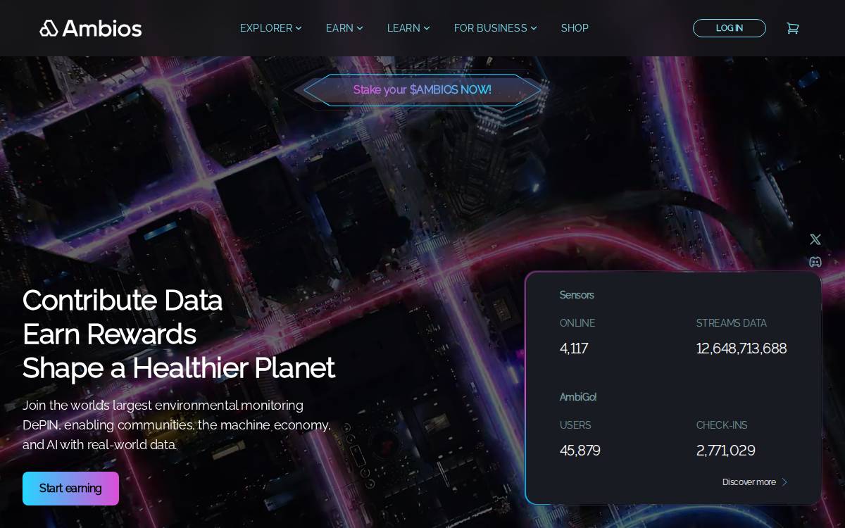Ambios website preview