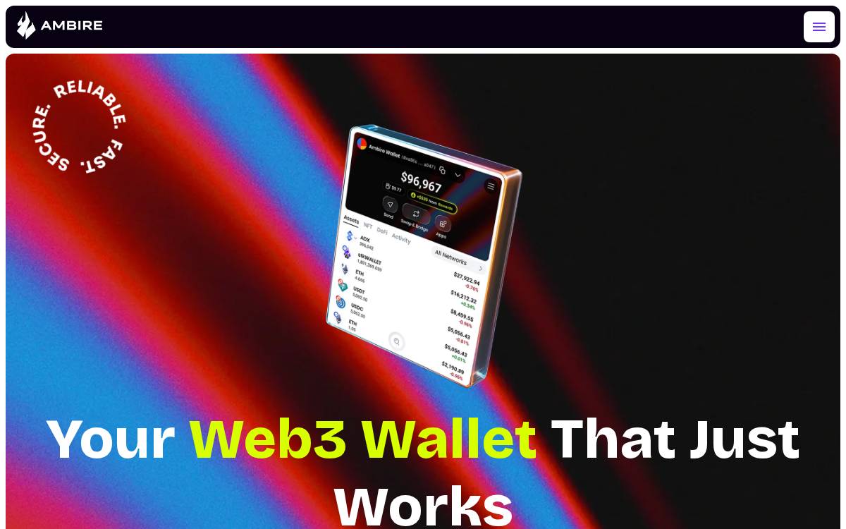 Ambire website preview
