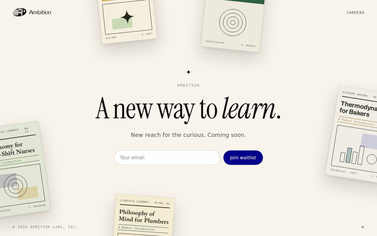 Ambition website preview