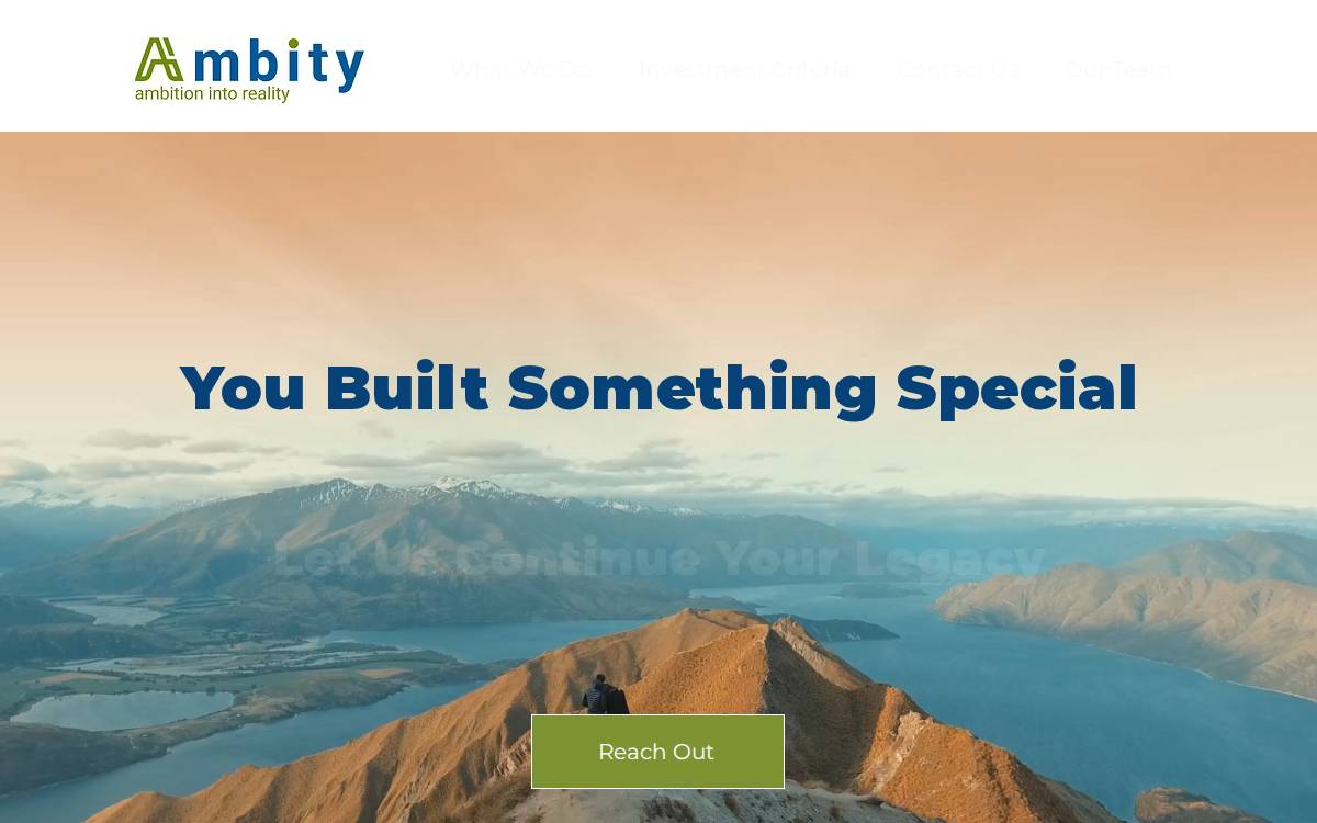 Ambity Holding Group website preview