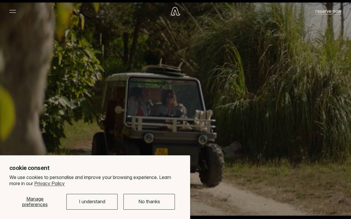 amble website preview