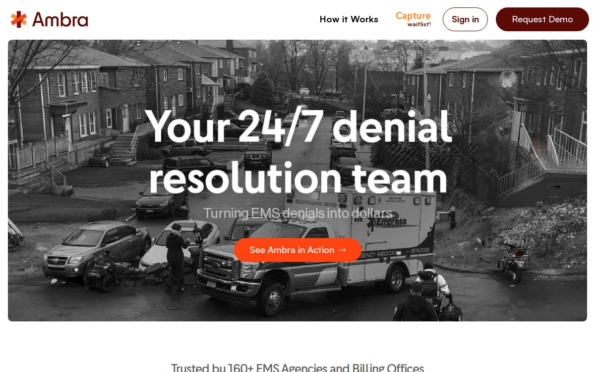 Ambra911 website preview