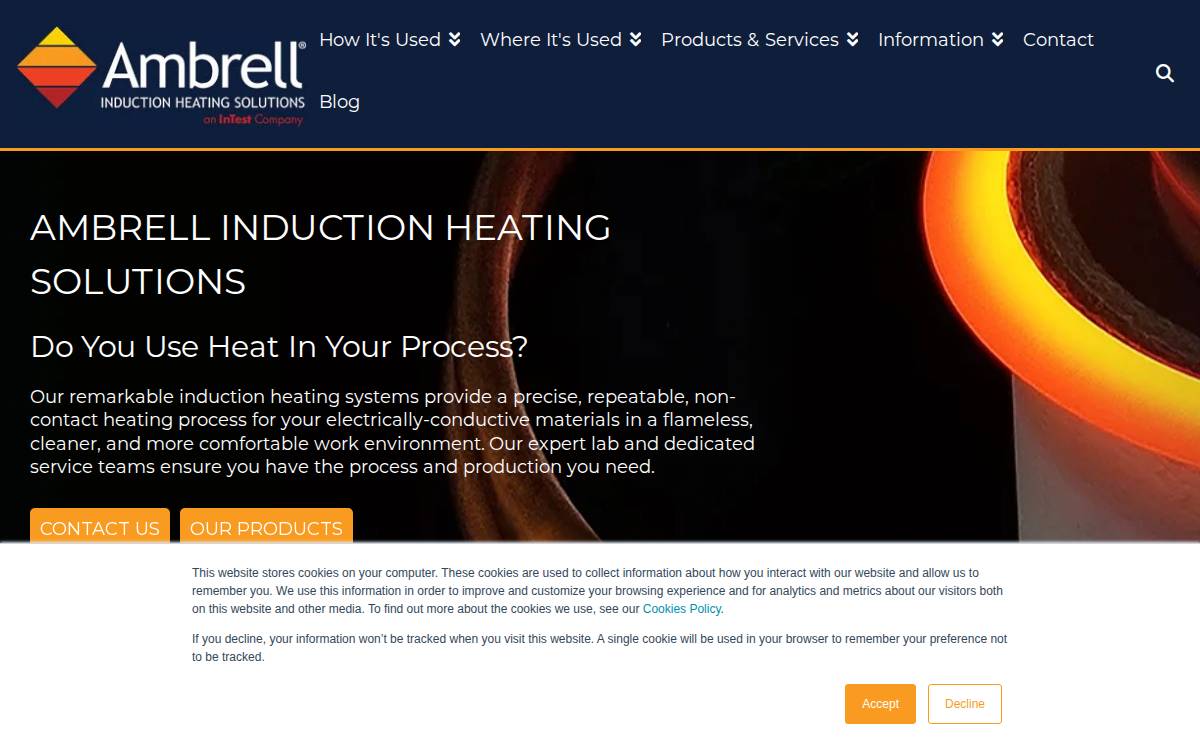Ambrell website preview