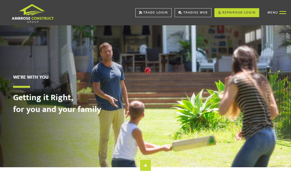 Ambrose Construct Group website preview