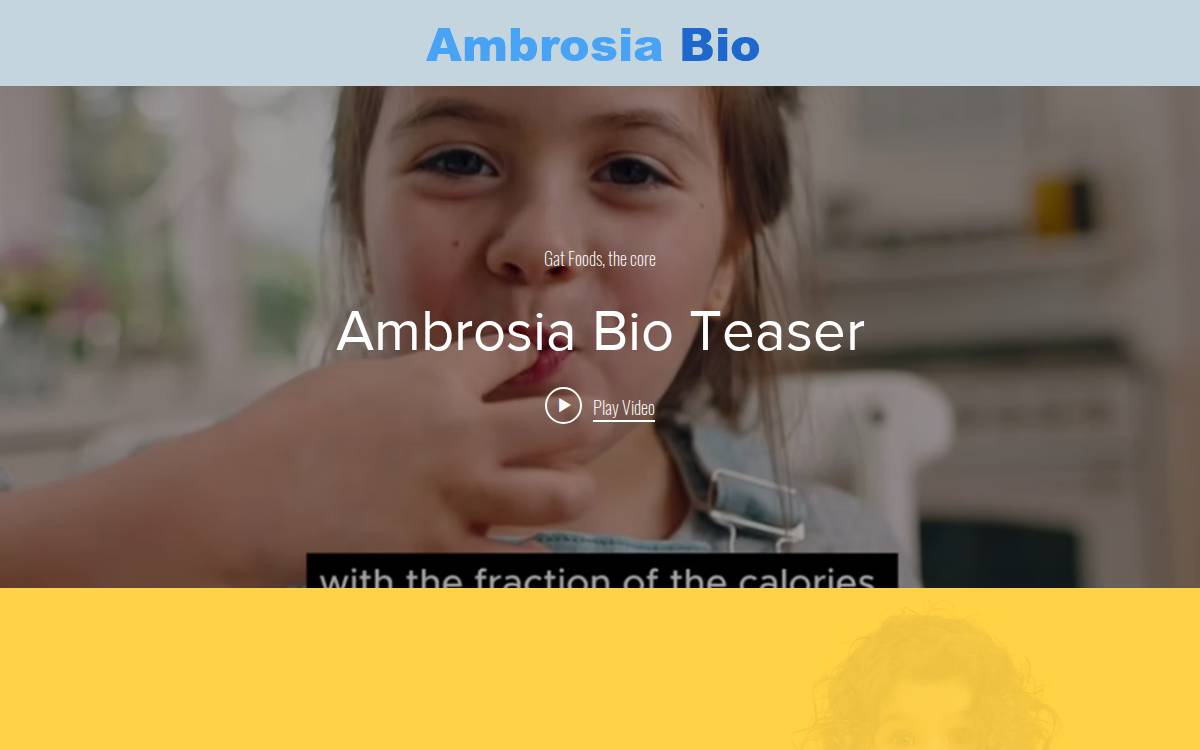 Ambrosia website preview