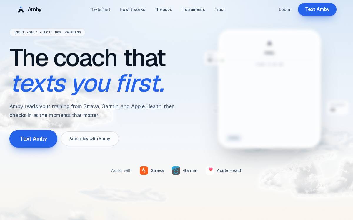 Amby Health website preview