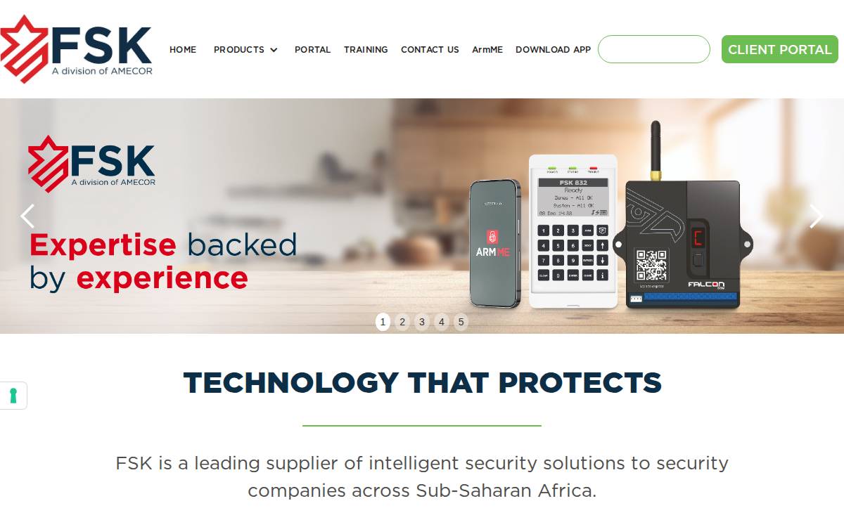 Amecor website preview