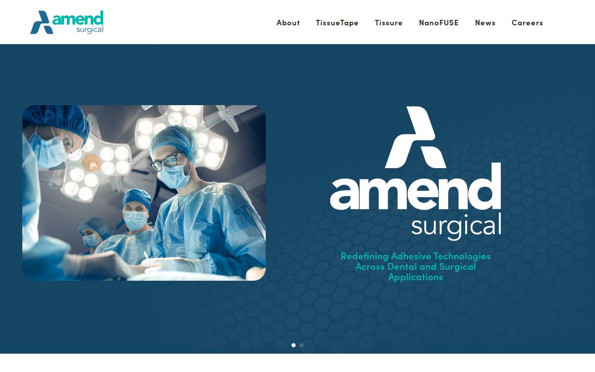 Amend Surgical website preview