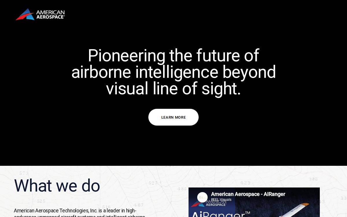 American Aerospace Technologies website preview